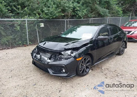 2017 Honda Civic Sport из США, поврежденный, VIN SHHFK7H43HU209989